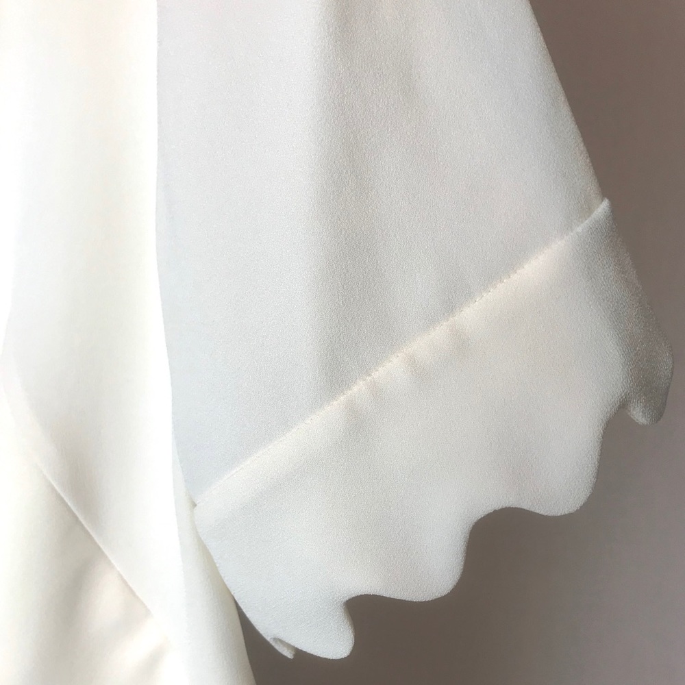 NWT Chloé Scalloped Crêpe Minidress FR36 - Picture 6 of 10
